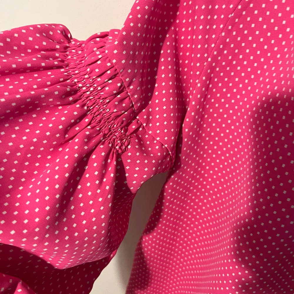 Pink Polka Dot Women's Top size Large